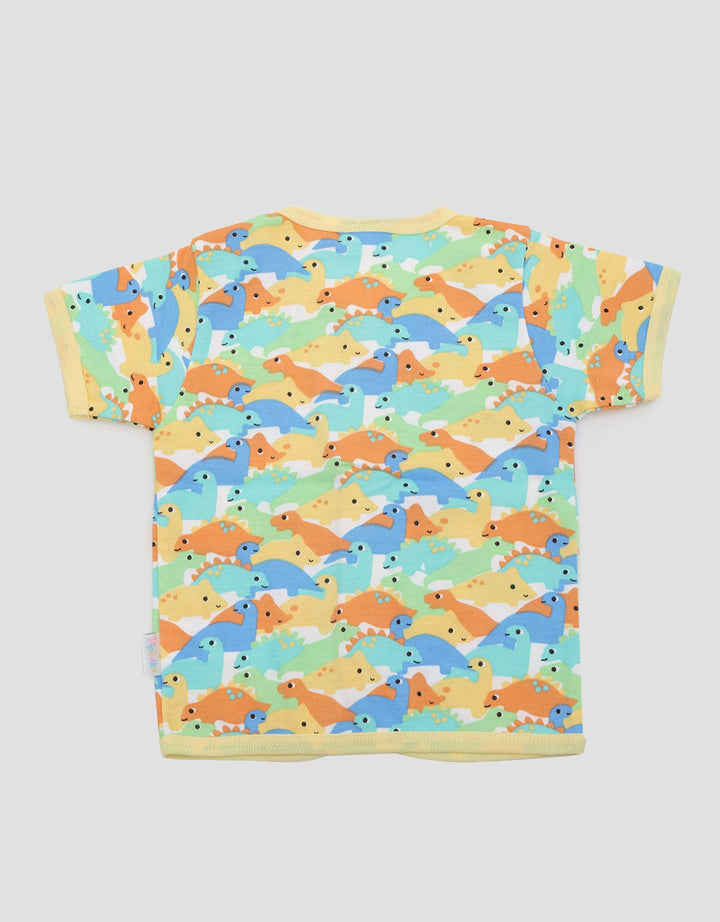 Pipiniko Dino Camo Baju Bayi Pendek