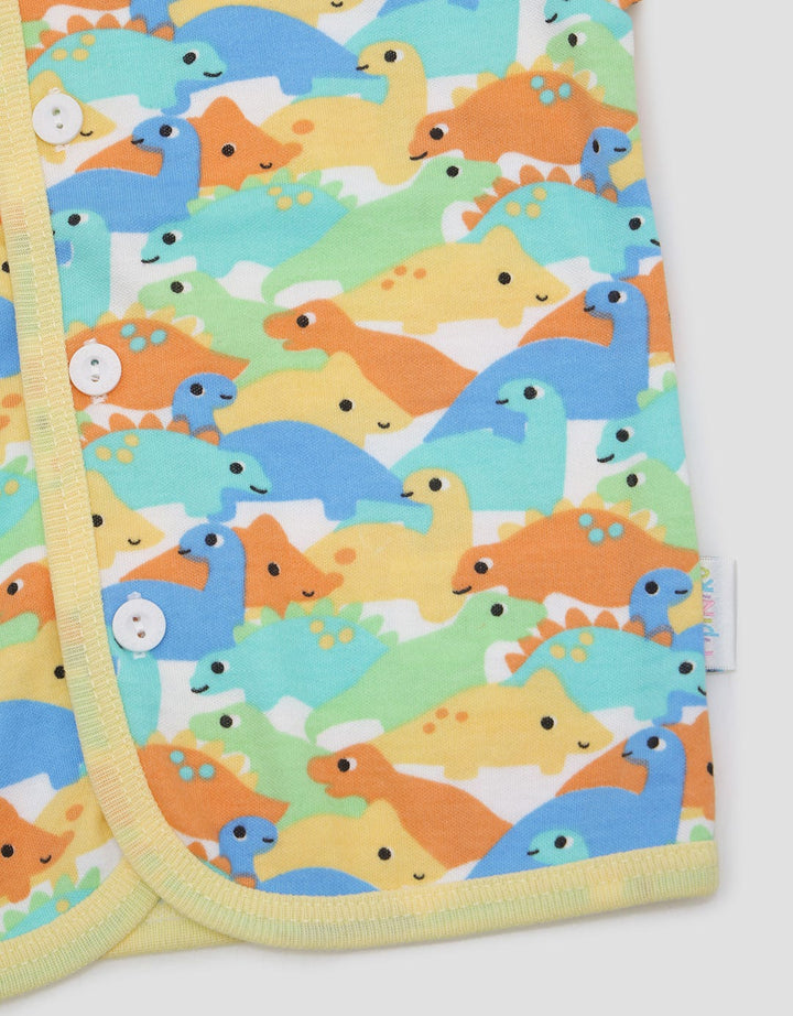 Pipiniko Dino Camo Baju Bayi Pendek