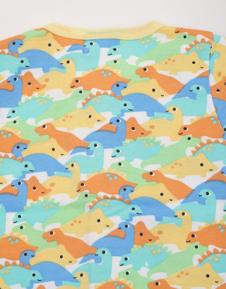 Pipiniko Dino Camo Baju Bayi Pendek