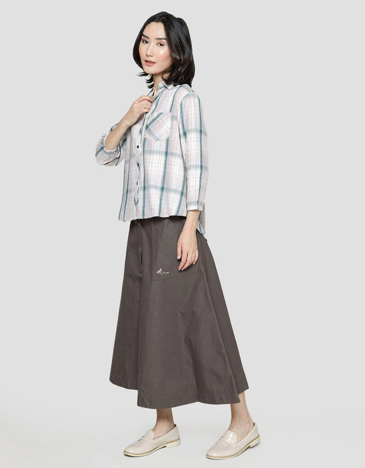 Triset Casual Plaid Flannel Blouse Women