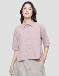 Triset Small Print Look Casual Blouse Wanita