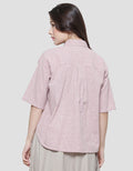 Triset Small Print Look Casual Blouse Wanita