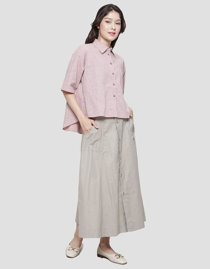 Triset Small Print Look Casual Blouse for Women