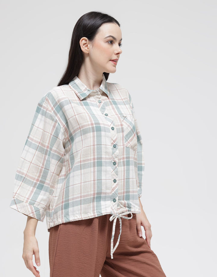 Triset Check Blouse