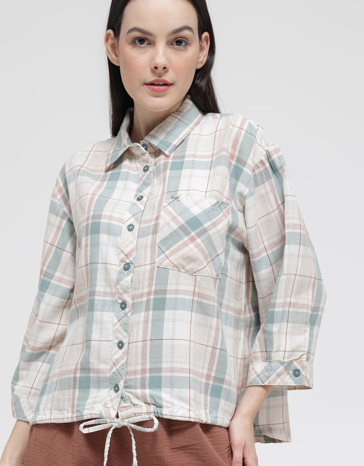 Triset Check Blouse