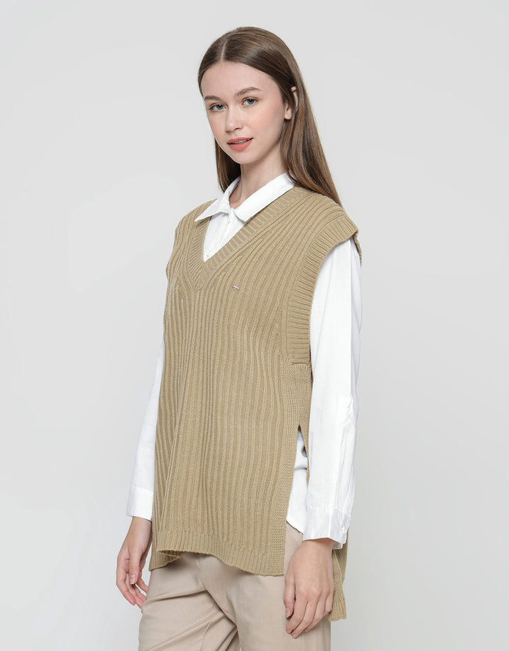 Triset Casual Textured Vest Cardigan Women
