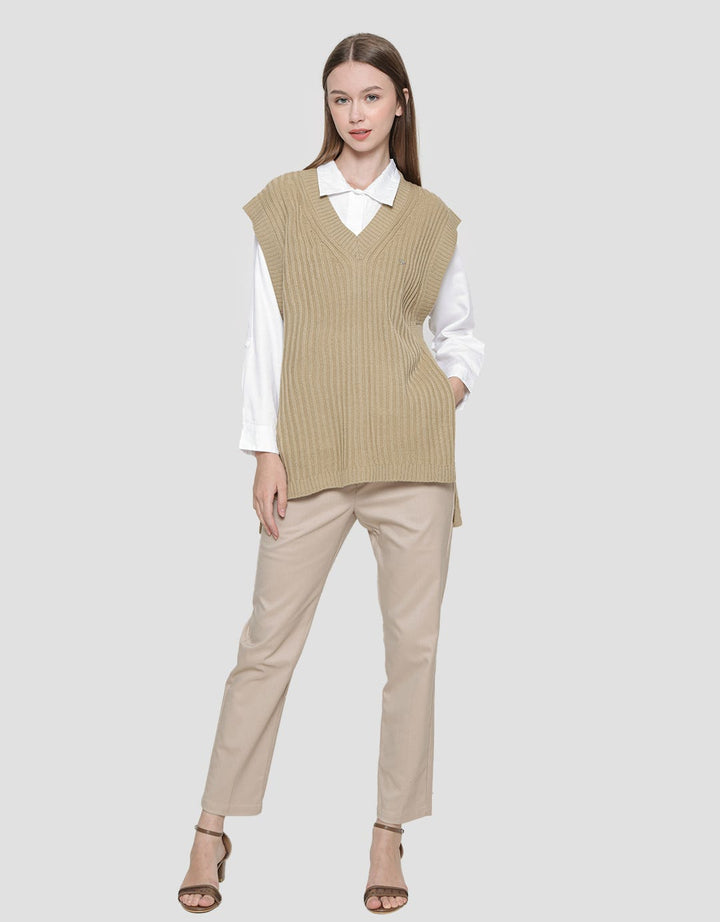 Triset Casual Textured Vest Cardigan Women