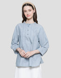 Triset Ladies Front Button Blouse Wanita