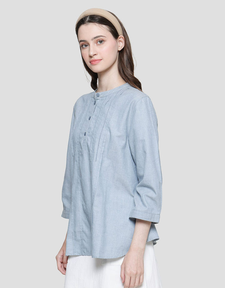 Triset Ladies Front Button Blouse for Women