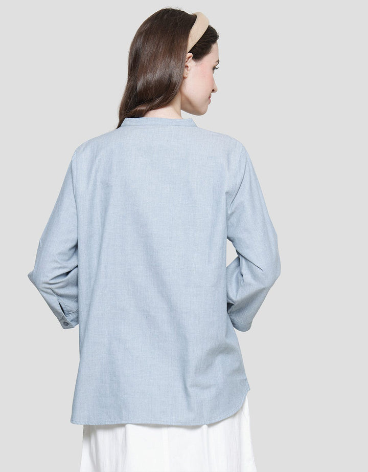 Triset Ladies Front Button Blouse for Women