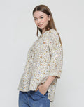 Triset Ladies Floral Flare Blouse for Women