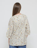 Triset Ladies Floral Flare Blouse for Women