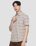 Watchout Casual Plaid Print One Pocket Men's Shirt