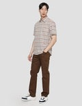 Watchout Casual Plaid Print One Pocket Men's Shirt