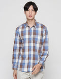 Watchout! Casual Long Sleeves Shirt Medium Plaid