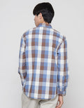 Watchout! Casual Long Sleeves Shirt Medium Plaid