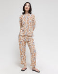 St. Yves Long Sleeve Pajama Pants Leaves Bold