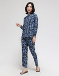 St. Yves Long Sleeve Pajama Pants Leaves Bold