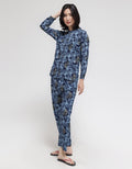 St. Yves Long Sleeve Pajama Pants Leaves Bold