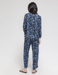 St. Yves Long Sleeve Pajama Pants Leaves Bold