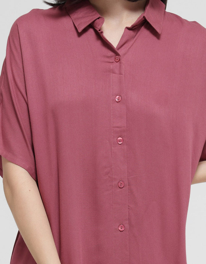 St. Yves Short Sleeve Midi Dress Solid Lina