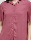 St. Yves Short Sleeve Pajama Pants Solid Lina