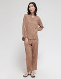 St. Yves Long Sleeve Pajama Pants Solid Lina