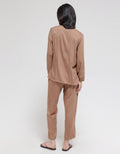 St. Yves Long Sleeve Pajama Pants Solid Lina