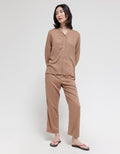 St. Yves Long Sleeve Pajama Pants Solid Lina