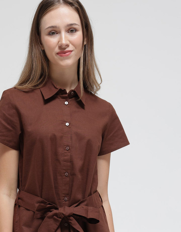 Connexion Short Sleeve Midi Dress
