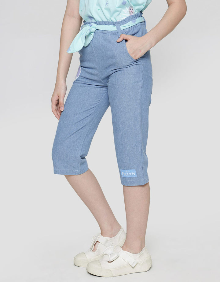 Disney Denim Long Pants Chamb Frozen