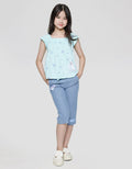 Disney Denim Long Pants Chamb Frozen