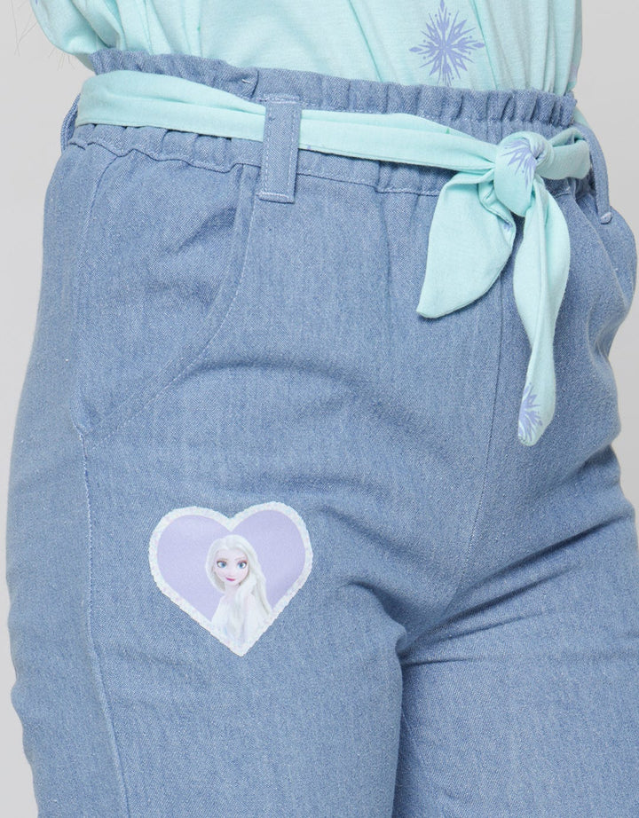 Disney Denim Long Pants Chamb Frozen