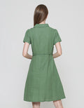 Exit Lyka Midi Dress With Belt Wanita