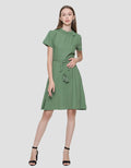 Exit Lyka Midi Dress With Belt Wanita