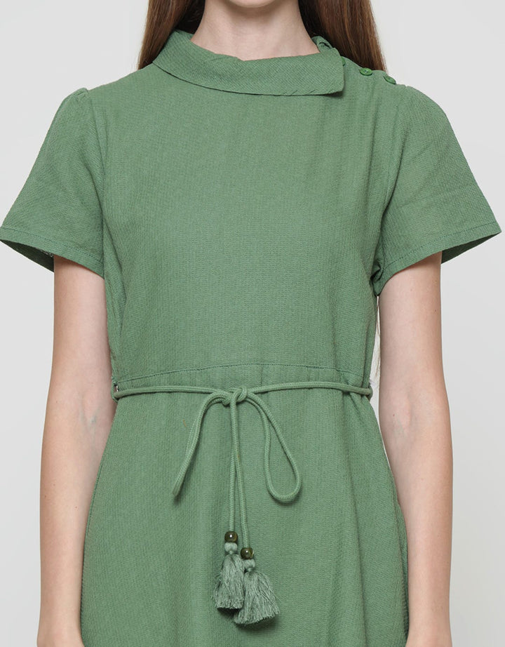 Exit Lyka Midi Dress With Belt Wanita