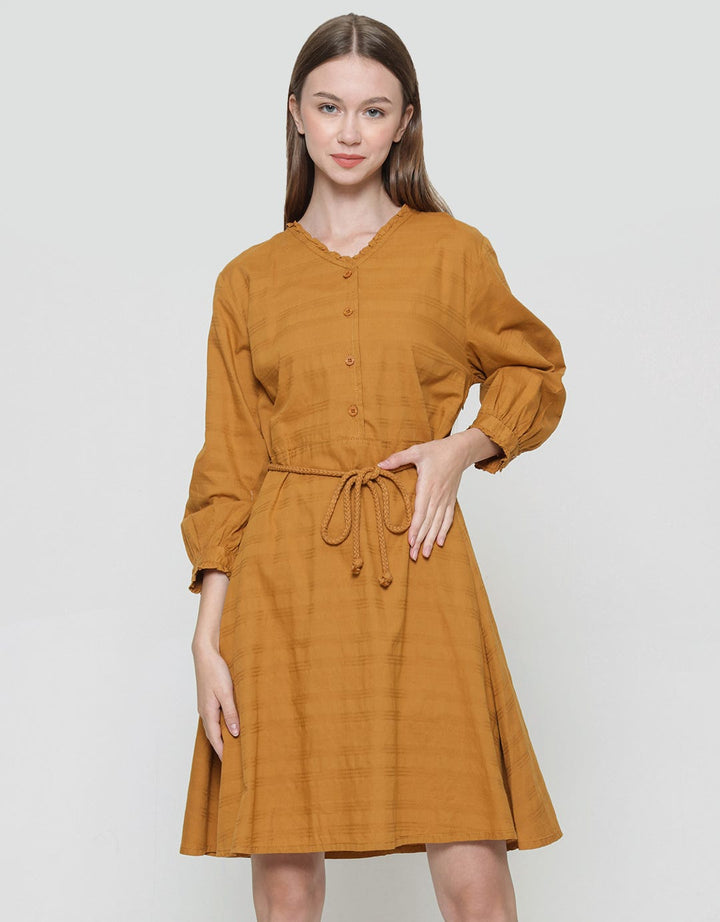 Expand Uva Midi Dress Belt Wanita