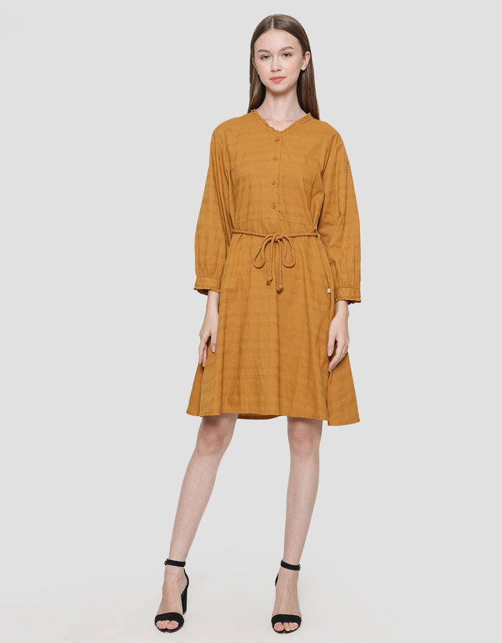 Expand Uva Midi Dress Belt Wanita
