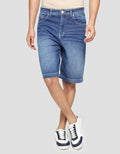 Cole Denim Short Pants Solid W Soft Whisker