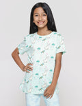 Aero Bunny Dragonfly Girls Short Sleeve T-Shirt