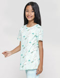 Aero Bunny Dragonfly Girls Short Sleeve T-Shirt