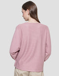 St. Yves Stripy Texture Knit With Elasticated Sleeve Kaos Wanita