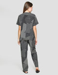 St. Yves Short Sleeve Pyjama Pants Stipe Mix