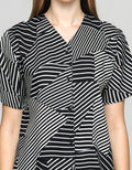 St. Yves Short Sleeve Pyjama Pants Stipe Mix
