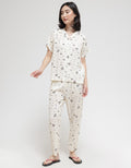 Disney Short Sleeve Pyjama Pants Minnie Good Night Stars