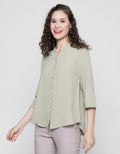 Anyday Button Sleeve Blouse Wanita