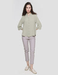 Anyday Button Sleeve Blouse Wanita