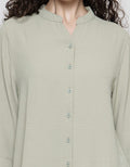 Anyday Button Sleeve Blouse Wanita
