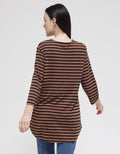 Anyday Stripe Print Tunic Long Sleeve Women