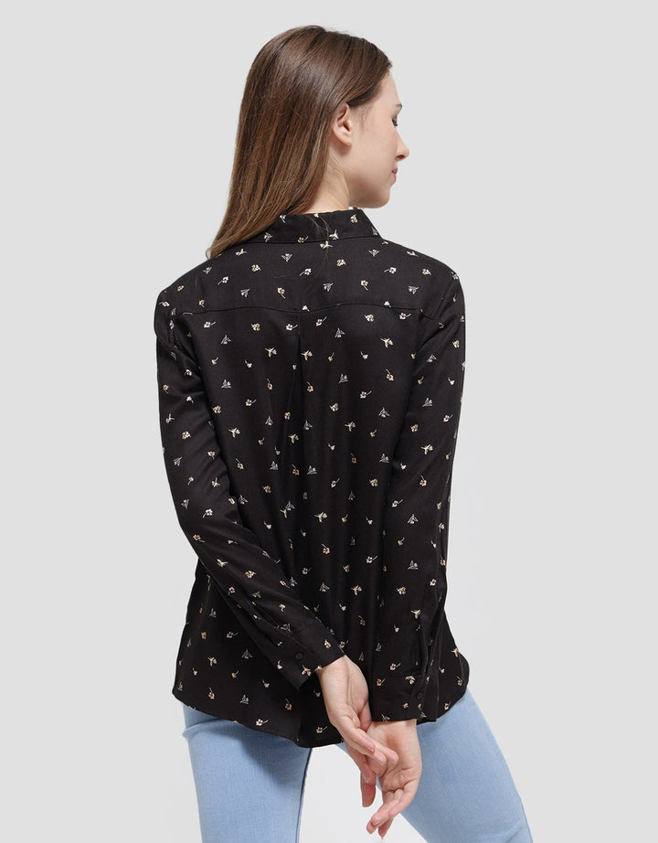 Connexion Long Sleeve Shirt With Flower Print
